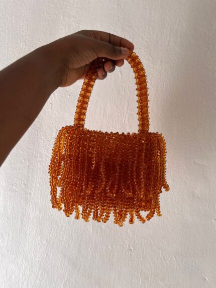 LUCI FRINGE-burnt orange
