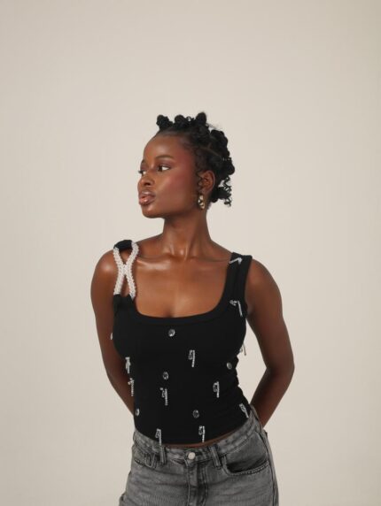 Infinity tank top - black