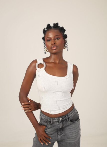 Ring tank top - grey