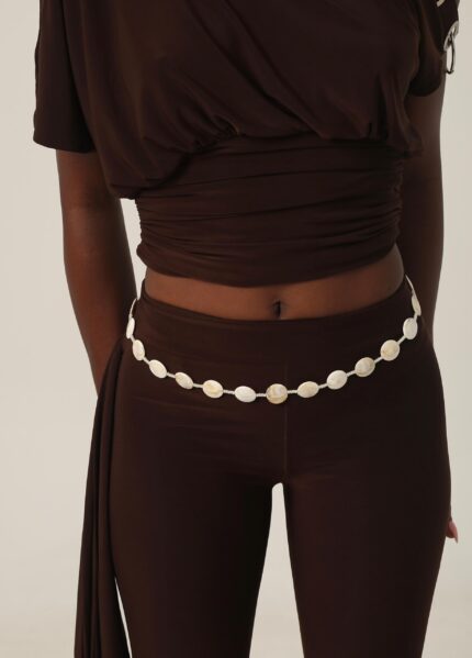 Haven elastic waist belt : ivory