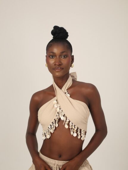 Ariya Wrap Top - Ivory