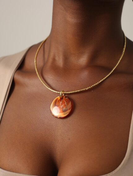 Ren necklace : chestnut